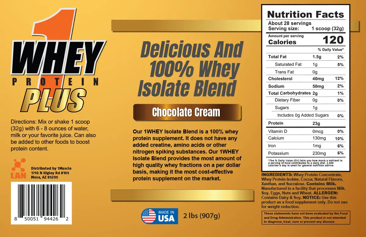 1WHEY ISOLATE / 1ホエイアイソレート 907G LAN
