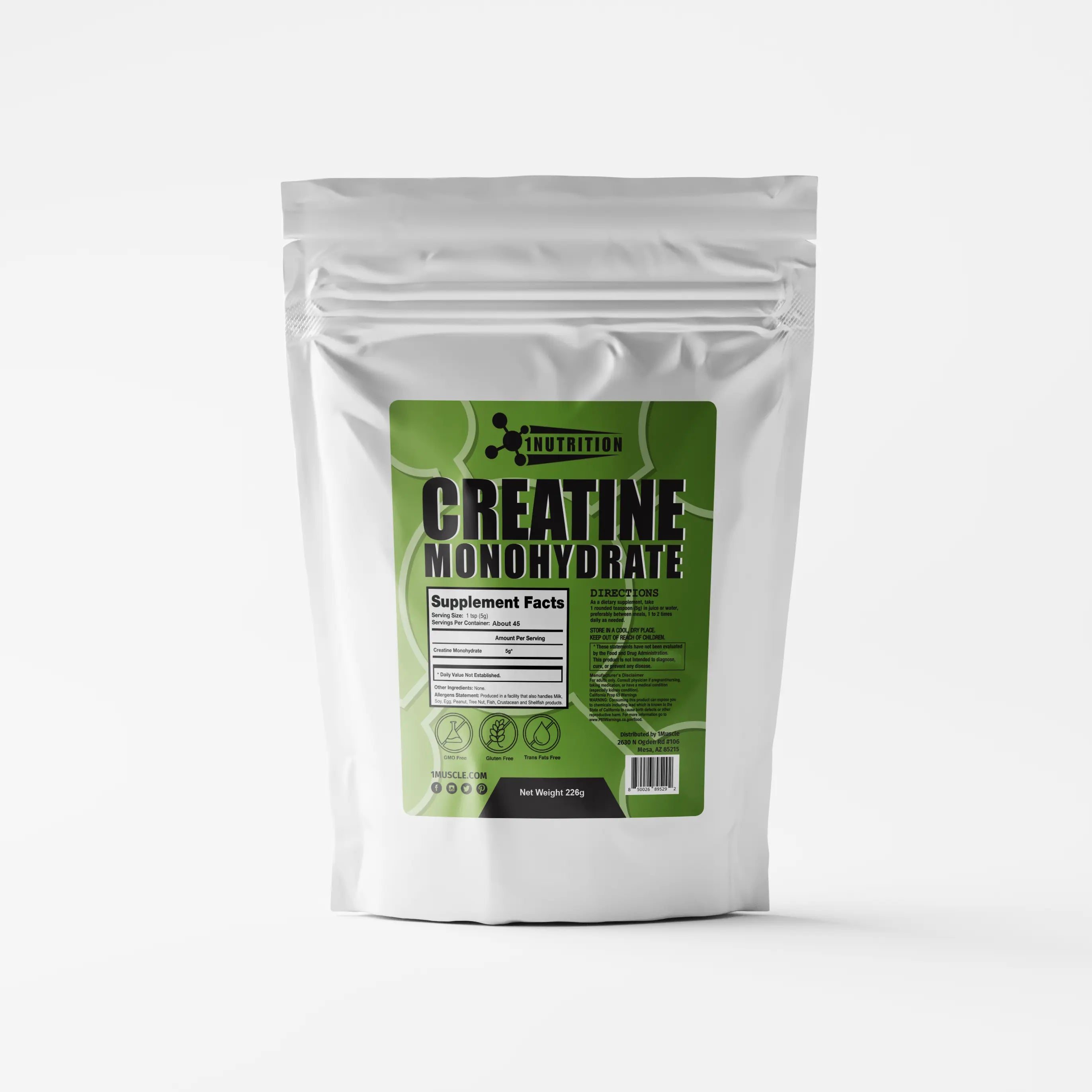 [プラント・ベース] CREATINE MONOHYDRATE 500g or 226g LAN
