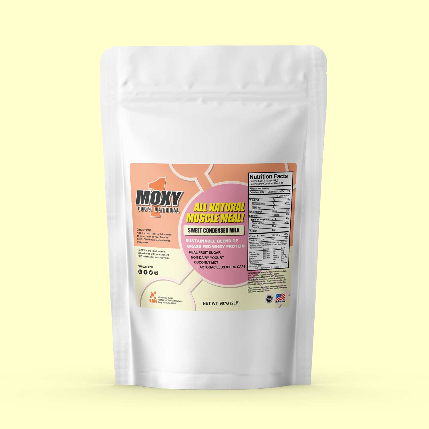 [セール・新ロット] 1MOXY SWEET CONDENSED MILK [ALL NATURAL] 907G - 1Muscle.com