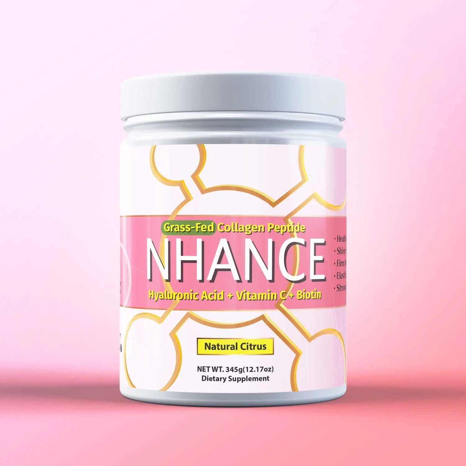 [グラスフェッド] NHANCE/エンハンス・低分子ペプチド+ヒアルロン酸　345g - 1Muscle.com